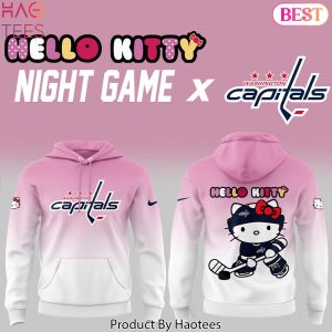 Washington Capitals x Hello Kitty Night Game Design Hoodie – Pink