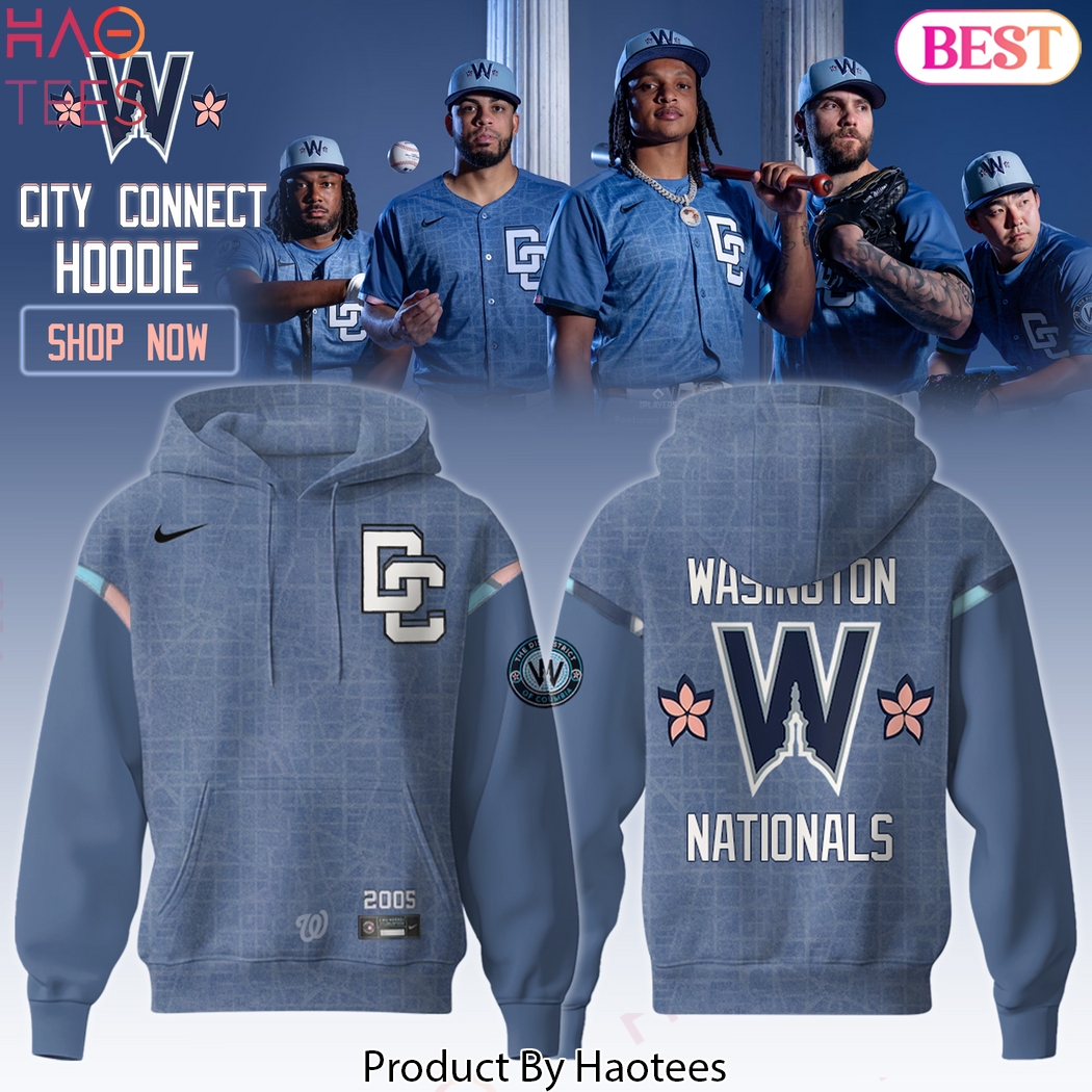 Washington Nationals Blue 2025 City Connect Design Hoodie Washington Nationals Blue 2025 City Connect Design Hoodie