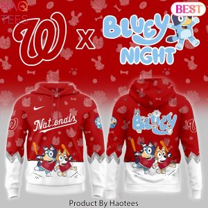 Washington Nationals Bluey Night 2025 Design Hoodie