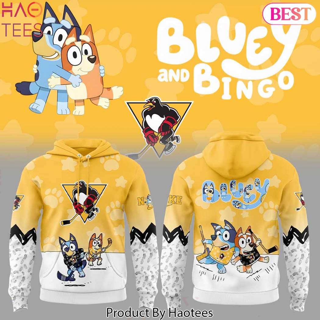 Wilkes-Barre Scranton Penguins x Bluey And Bingo Design Hoodie Wilkes-Barre Scranton Penguins x Bluey And Bingo Design Hoodie