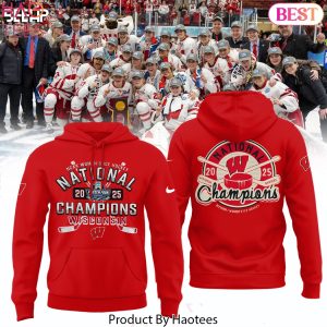 Wisconsin Badgers 2025 NCAA Frozen Four Womens Ice Hockey National Champions Design Hoodie