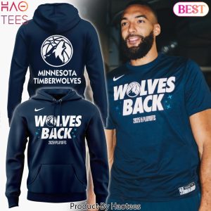 2025 Playoffs Minnesota Timberwlves Wolves Back Design Hoodie