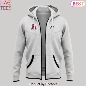 Alabama Crimson Tide Coach Nate Oats Uniform Black And White Design Zip Hoodie