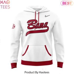 Alabama Crimson Tide Softball Uniform White Design Hoodie