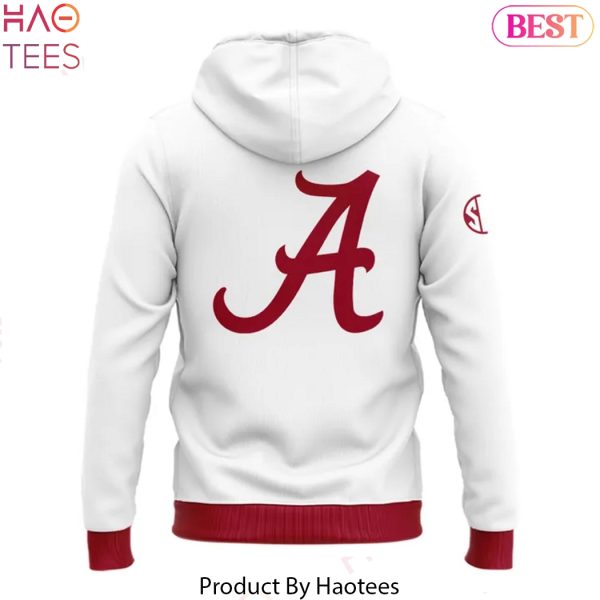 Alabama Crimson Tide Softball Uniform White Design Hoodie