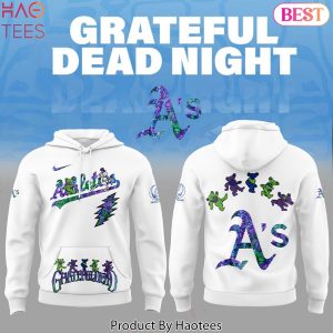 Athletics Grateful Dead Night Design Hoodie – White