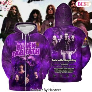 Black Sabbath Back To The Beginning Design Zip Hoodie