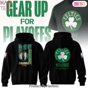 Boston Celtics 2025 Playoffs Design Hoodie – Black