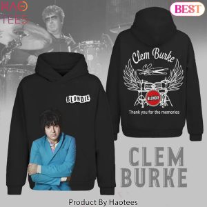 Clem Burke Blondie Thank You For The Memories Design Hoodie