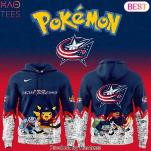 Columbus Blue Jackets x Po Kemon Go 2025 Design Hoodie