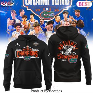 Florida Gators 2025 NCAA Mens Basketball National Champions Design Hoodie – Black