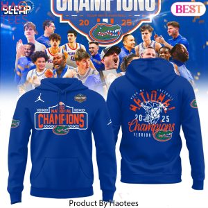 Florida Gators 2025 NCAA Mens Basketball National Champions Design Hoodie – Blue