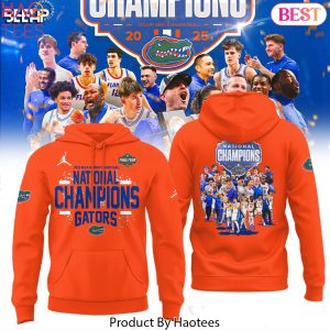 Florida Gators 2025 NCAA Mens Basketball National Champions Design Hoodie – Orange