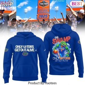 Florida Gators 2025 NCAA Mens Basketball The Swamp Only Gators Get Out Alive Design Hoodie