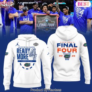 Florida Gators 2025 NCAA Mens Basketball Tournament March Madness Final Four Regional Champions Design Hoodie – White