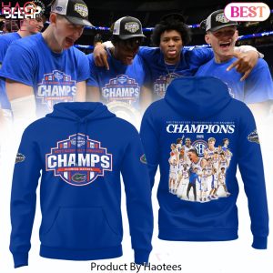 Florida Gators 2025 SEC Mens Basketball Conference Tournament Champions Design Hoodie
