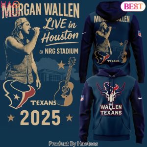 Houston Texans x Morgan Wallen Live In Houston NRG Stadium Design Hoodie