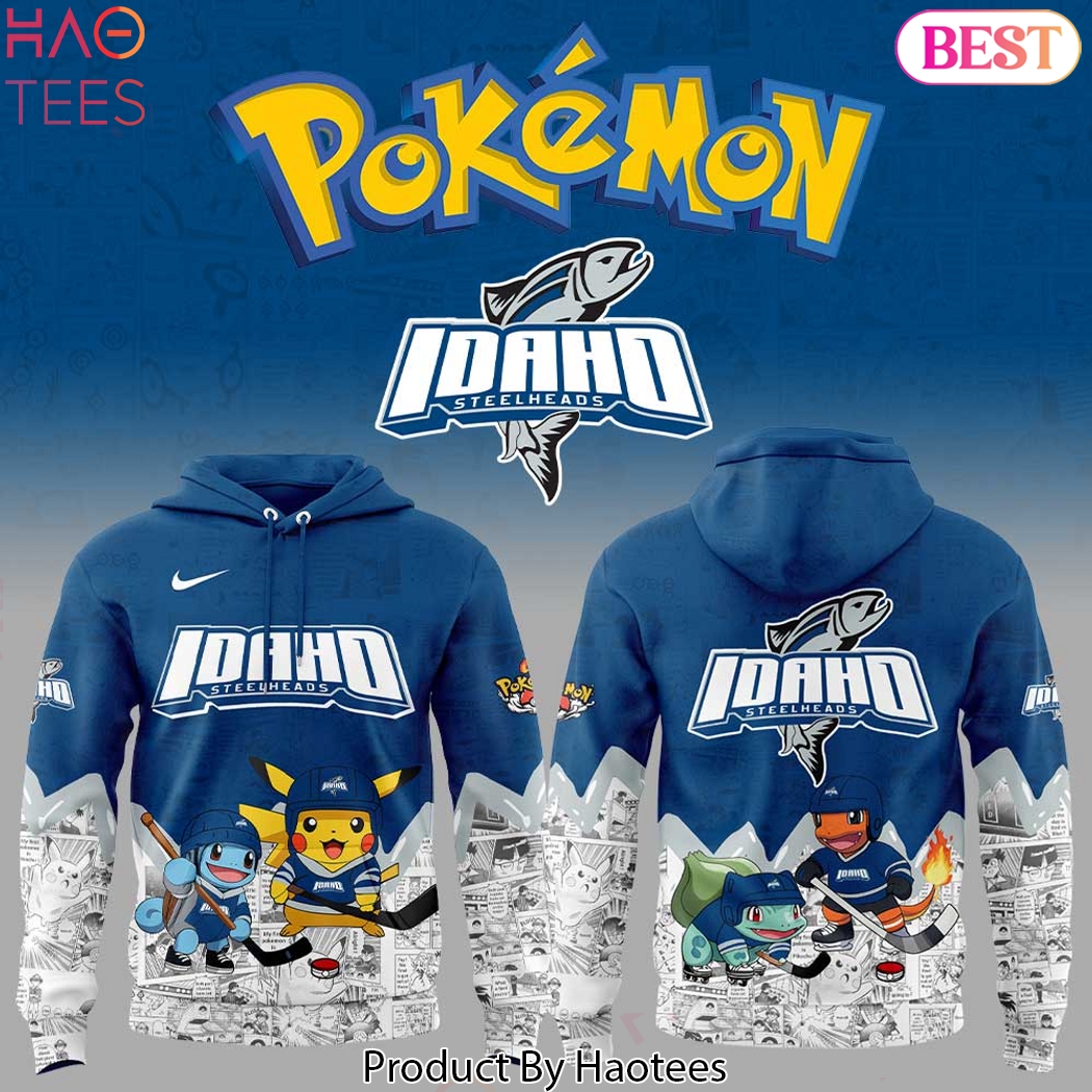 Idaho Steelheads x Po Kemon Go 2025 Design Hoodie Idaho Steelheads x Po Kemon Go 2025 Design Hoodie