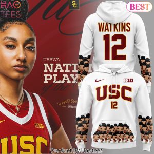 Ju Ju Watkins Usc Trojans Womens Basketball Signature Design Hoodie – White
