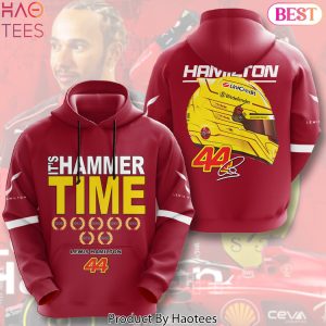 Lewis Hamilton 44 Its Hammer Time Signature Design Hoodie