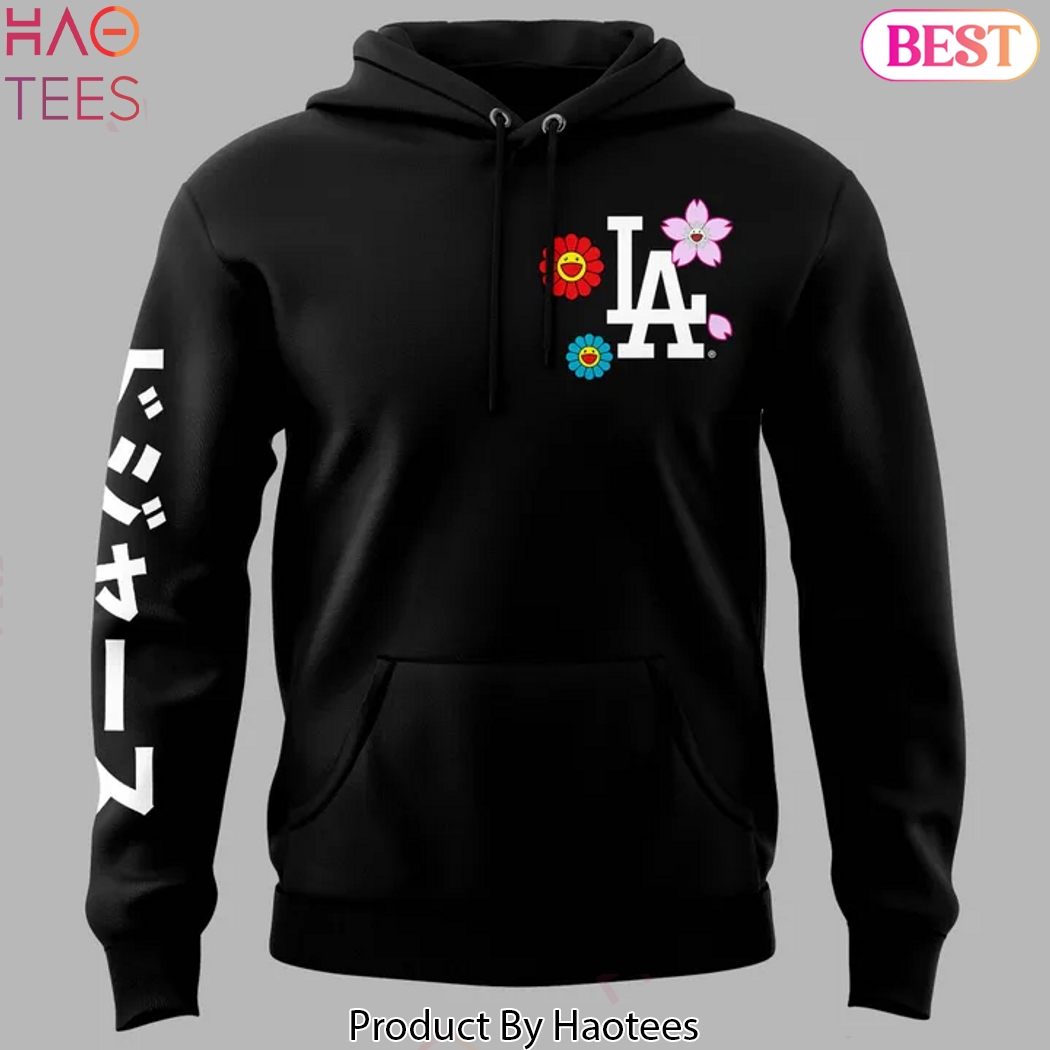 Los Angeles Dodgers Takashi Murakami 2025 Design Hoodie - Black Los Angeles Dodgers Takashi Murakami 2025 Design Hoodie - Black