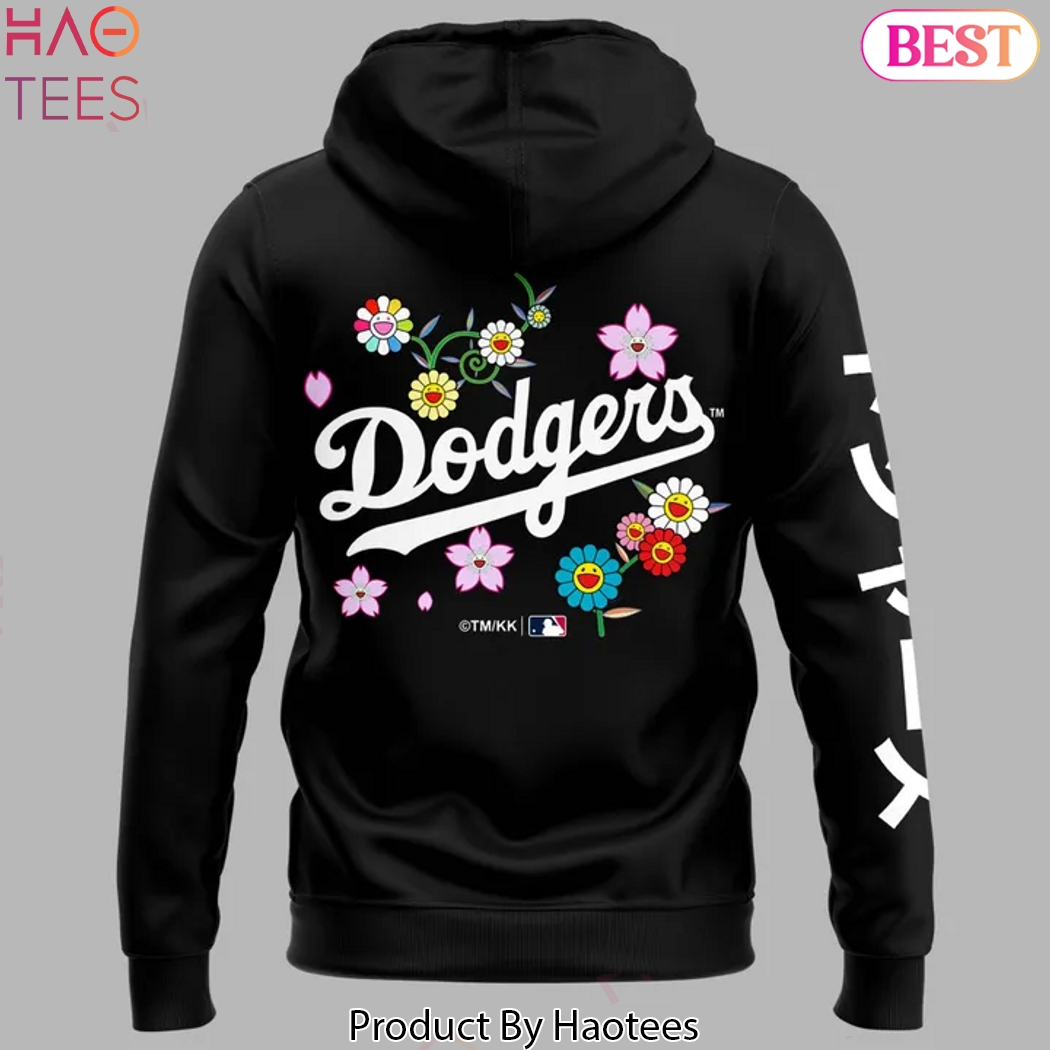 Los Angeles Dodgers Takashi Murakami 2025 Design Hoodie - Black Los Angeles Dodgers Takashi Murakami 2025 Design Hoodie - Black