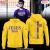 LSU Tigers Jesus Won Design Hoodie – White LSU Tigers Jesus Won Design Hoodie – White