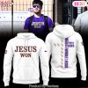 LSU Tigers Jesus Won Zip Design Hoodie – Black