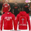 Ohio State Buckeyes Football 2025 JESUS WON Black Design Hoodie