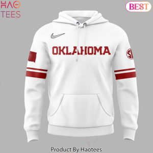 Oklahoma Sooners Softball 2025 Design Hoodie – White