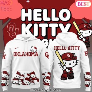 Oklahoma Sooners Softball x Hello Kitty Design Hoodie