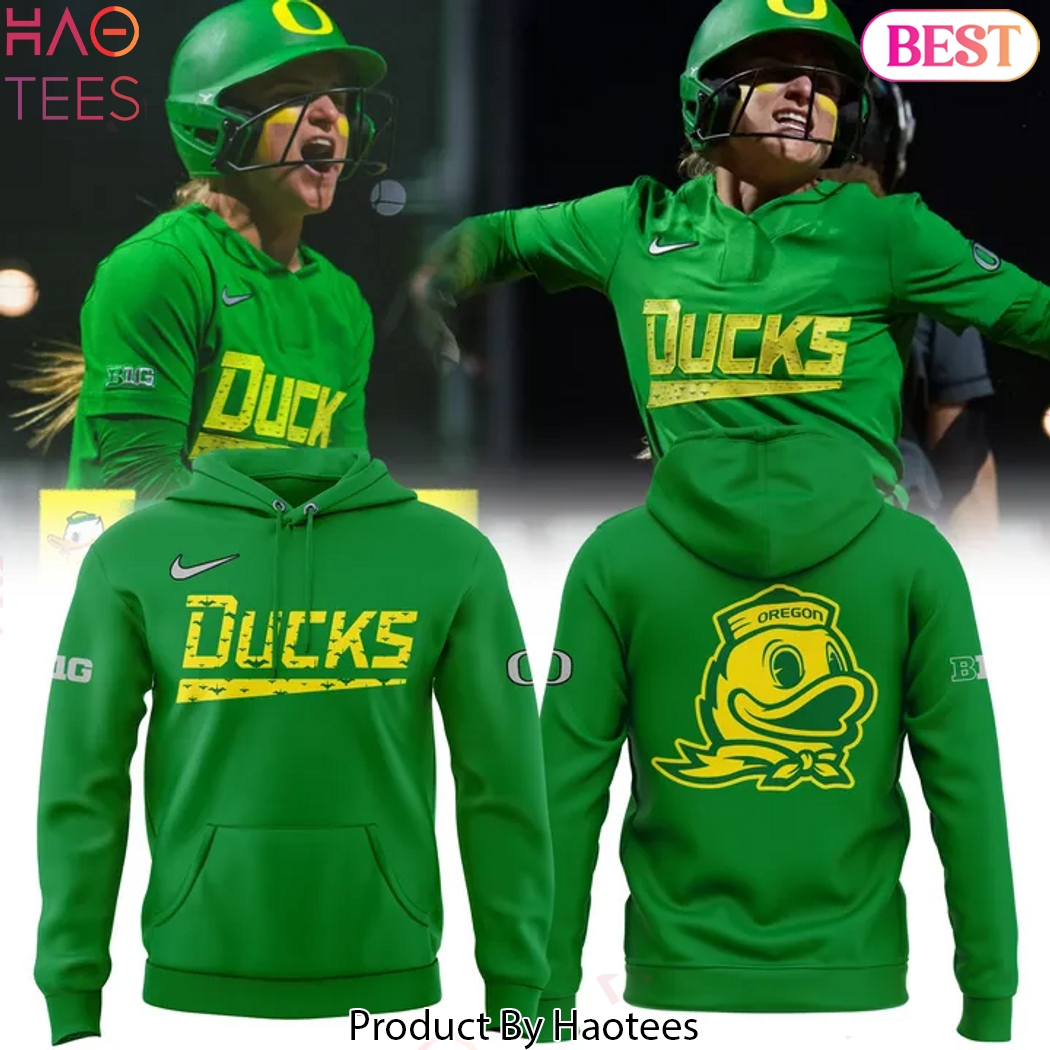 Oregon Ducks Softball For Fans 2025 Design Hoodie - Green Oregon Ducks Softball For Fans 2025 Design Hoodie - Green