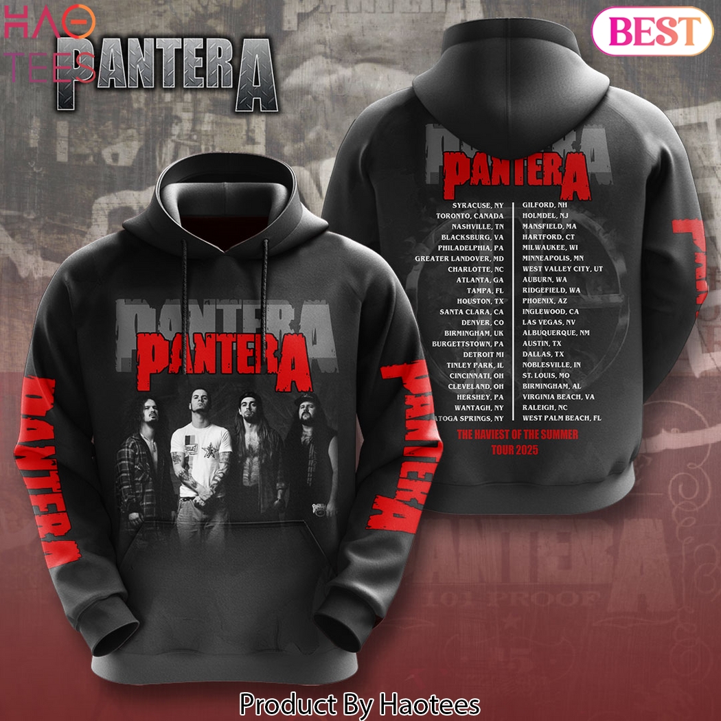 Pantera The Haviest Of The Summer Tour 2025 Hoodie Pantera The Haviest Of The Summer Tour 2025 Hoodie
