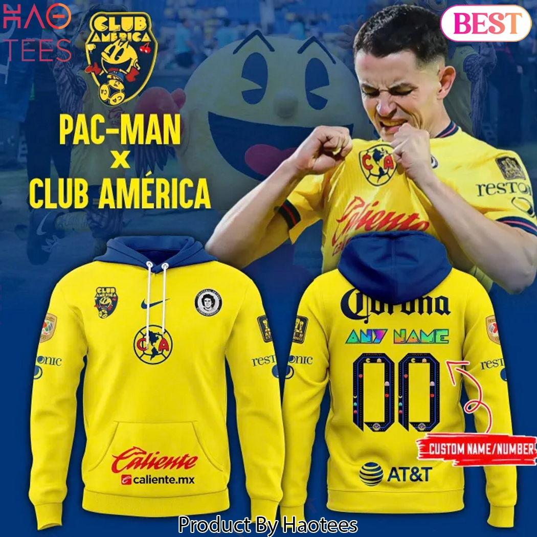 Personalized Club America Pac Man 2025 Hoodie Personalized Club America Pac Man 2025 Hoodie