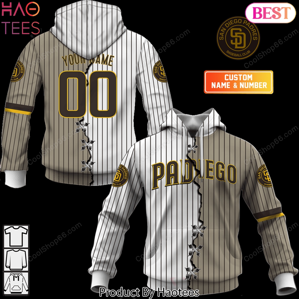 Personalized San Diego Padres MLB Design Hoodie Personalized San Diego Padres MLB Design Hoodie