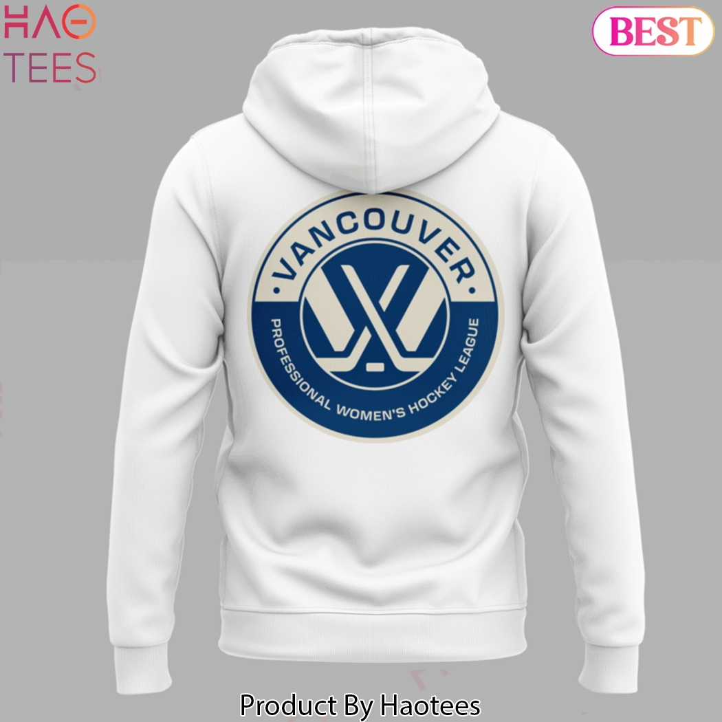 PWHL Vancouver 2025 Professional Women Hockey League Design Hoodie - White PWHL Vancouver 2025 Professional Women Hockey League Design Hoodie - White
