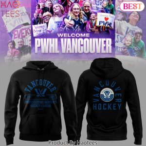 PWHL Vancouver Est 2025 Professional Women Hockey League Design Hoodie – Black