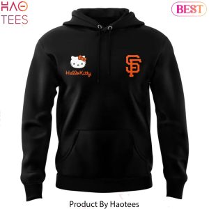 San Francisco Giants x Hello Kitty 2025 Design Hoodie – Black