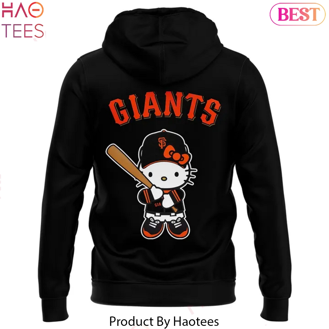 San Francisco Giants x Hello Kitty 2025 Design Hoodie - Black San Francisco Giants x Hello Kitty 2025 Design Hoodie - Black