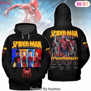 Spider-Man 23rd Anniversary Signature Design Hoodie