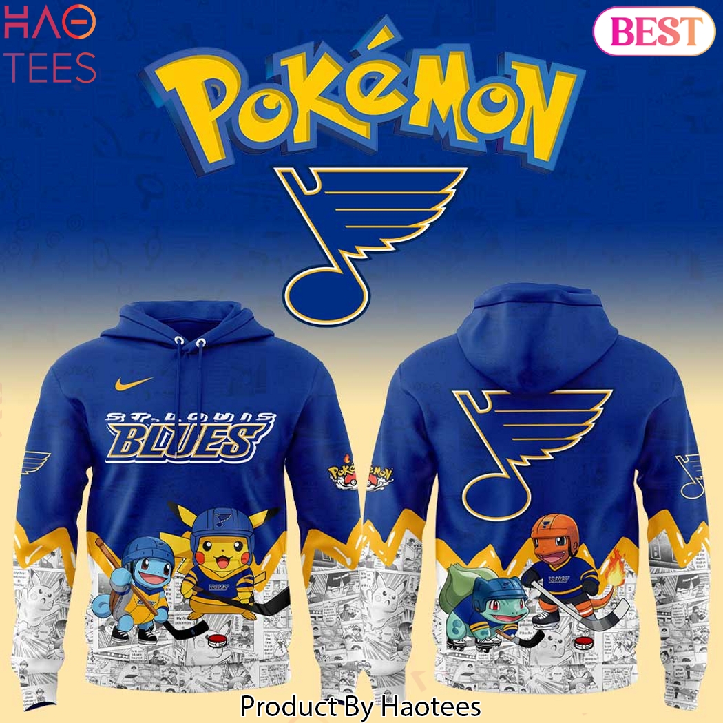 St. Louis Blues x 2025 Po kemon Go Design Hoodie St. Louis Blues x 2025 Po kemon Go Design Hoodie