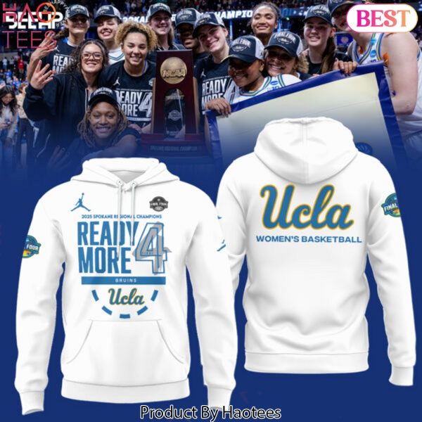 UCLA Bruins 2025 NCAA Womens Basketball Final Four Regional Champions Design Hoodie – White