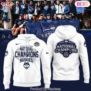 UConn Huskies 2025 NCAA Womens Basketball National Champions Design Hoodie – White