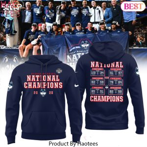 UConn Huskies 2025 NCAA Womens Basketball National Champions Final Four Design Hoodie
