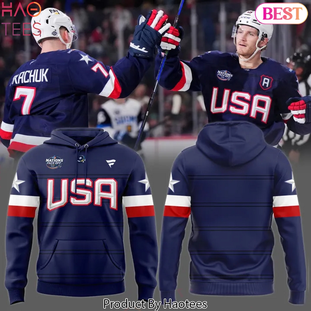 USA Hockey 2025 Blue Design Hoodie USA Hockey 2025 Blue Design Hoodie