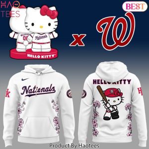 Washington Nationals Hello Kitty Design Hoodie