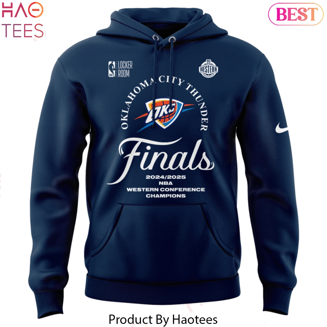 2024-2025 Oklahoma City Thunders Western Conference Champs Finals Design Hoodie 2024-2025 Oklahoma City Thunders Western Conference Champs Finals Design Hoodie