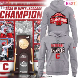 2025 National Champions Division I Mens Lacrosse Cornell Big Red Design Hoodie