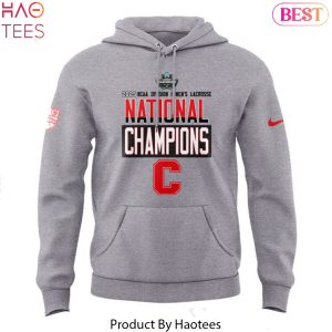 2025 National Champions Division I Mens Lacrosse Cornell Big Red Design Hoodie