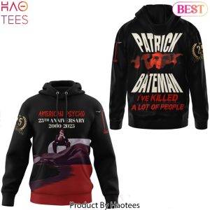 American Psycho 25th Anniversary 2000-2025 Patrick Bateman Design Hoodie